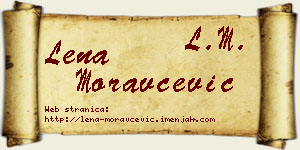 Lena Moravčević vizit kartica